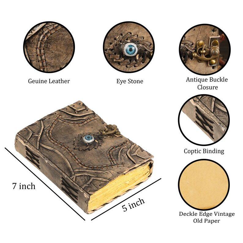 Handmade  Leather Journal: Witchcraft Spell Book of Shadows