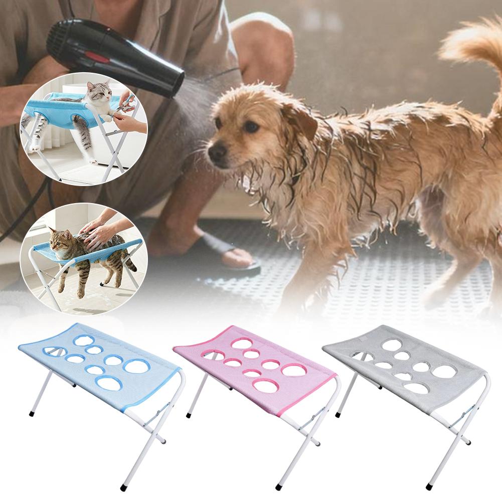 Foldable Pet Grooming Hammock Stand Portable Dog Grooming Table for Nail Trimming Ear Cleaning Small Dogs Home Pet Care