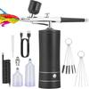 Aug. Airbrush KIT Cordless Rechargeable Compressor Airbrush Set Automatically Handles Model Painting, Nails, Makeup B