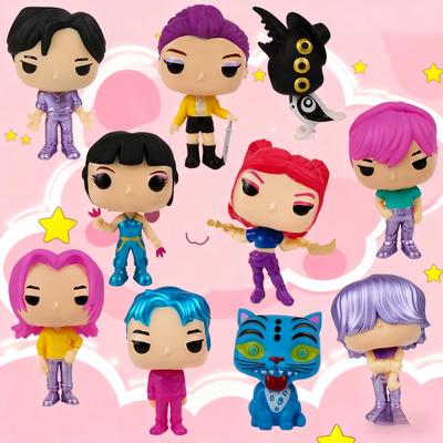 Anime Kpop Dämonenjäger Figur Modell Spielzeug Cartoon Gaming Peripheriegeräte Schreibtischdekoration Sammelfiguren Modell Spielzeug für Kinder Geschenk