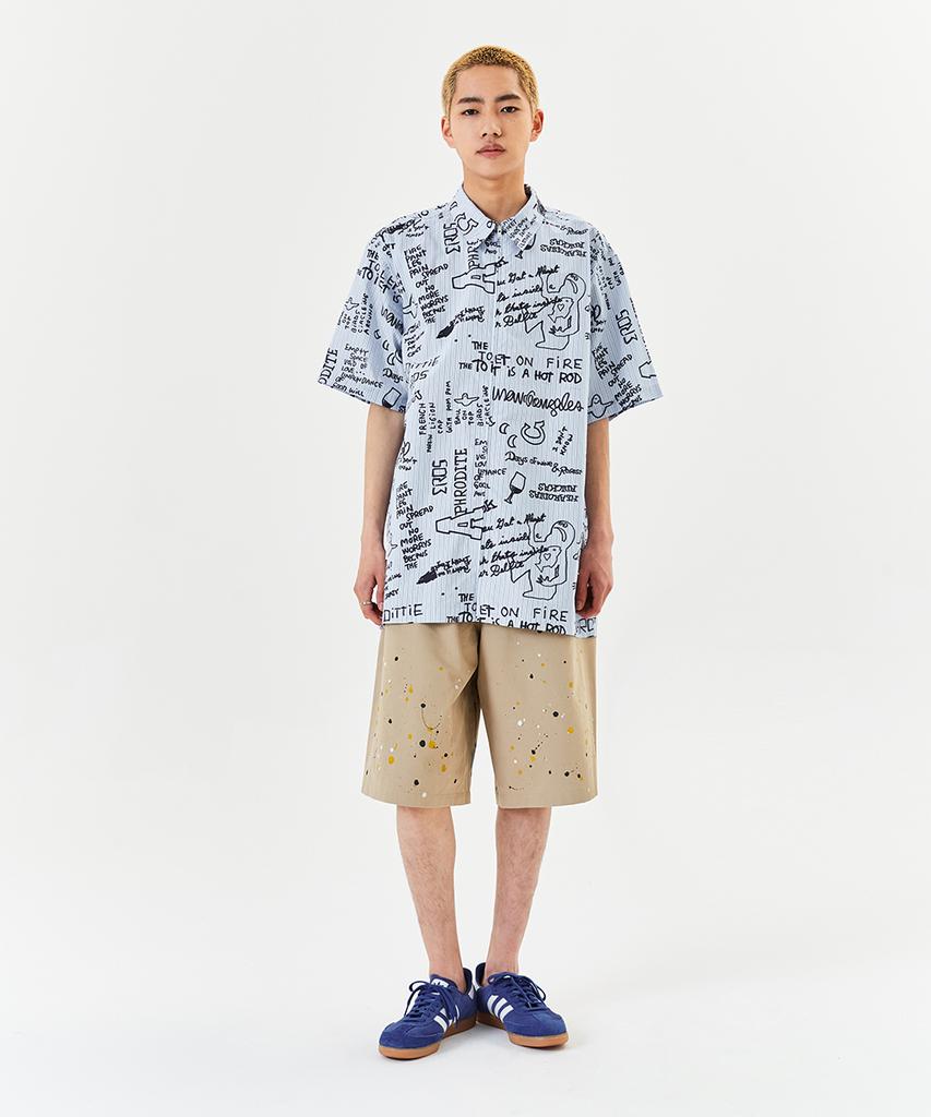 MARK GONZALES Painter Chino Short - Beige
