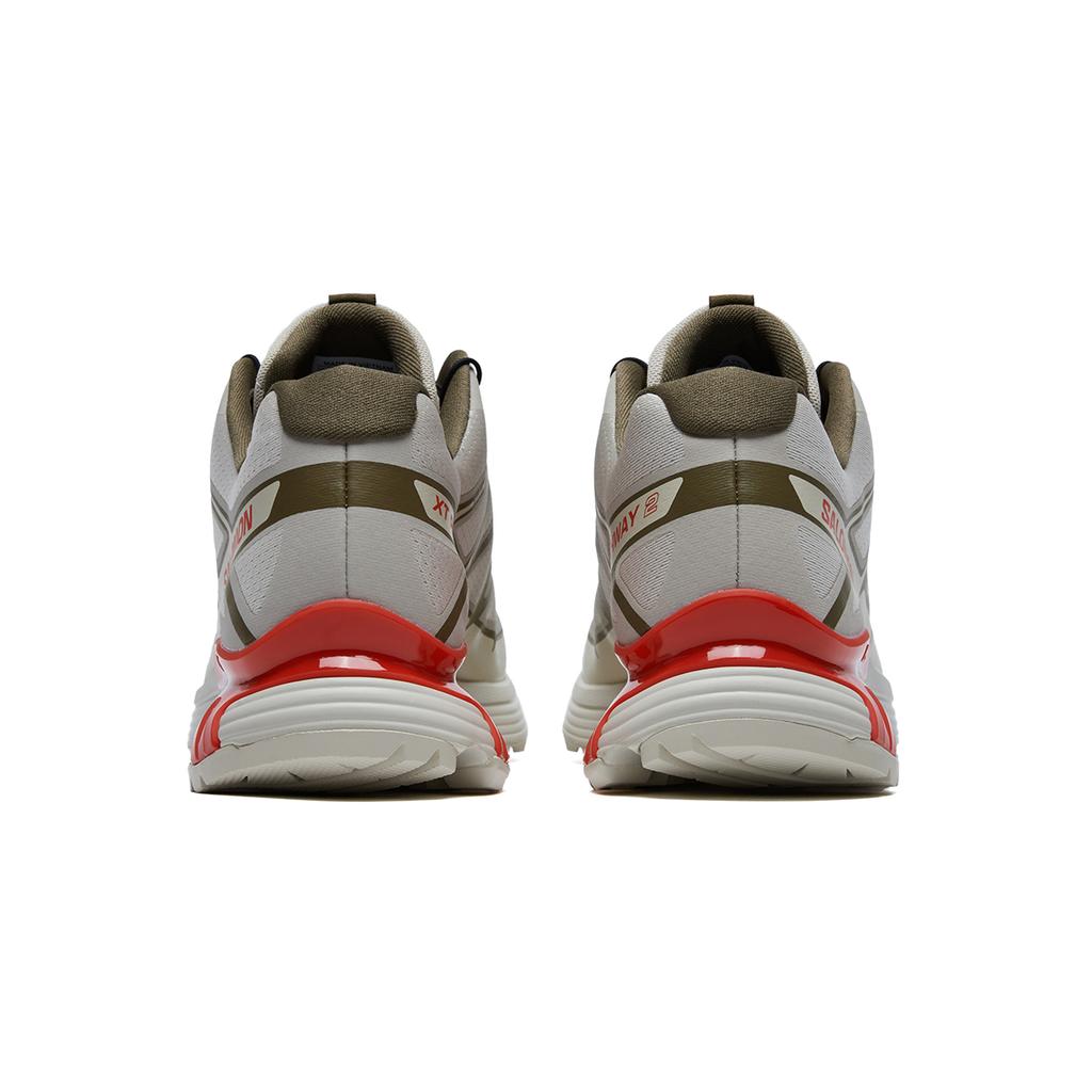 SALOMON Xt-Pathway 2 Bequeme Stilvolle Atmungsaktive Unterstützung Low-Top Laufschuhe Unisex Sneaker Beige Braun Rot 478608