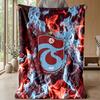 Coperta in Morbido Pile di Flanella Trabzonspor FC Leggera Accogliente Calda Coperta da Lancio per Divano Letto Decorazione per la Casa
