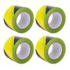 4 Stück Gelbes Absperrband Rolle PE Wind- und Regendicht Multifunktional Bau Warnung Sicherheit