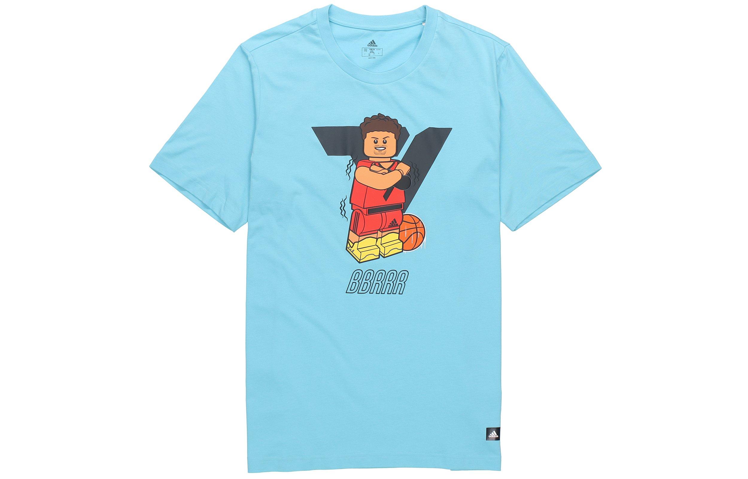 Adidas x LEGO T Shirt Men s Sky Blue GU2717 M