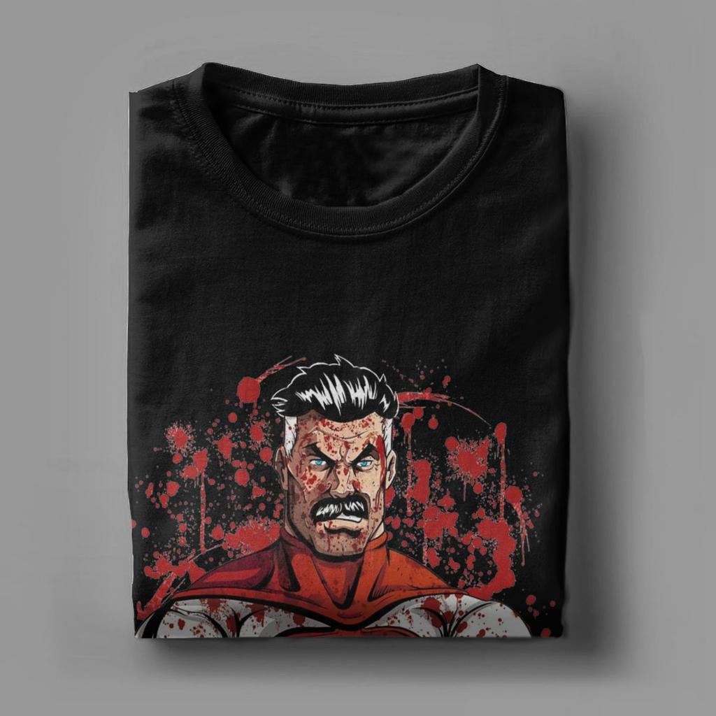 Invincible Comic T Shirt Men Cotton Fun T-Shirts Round Collar Tees Short Sleeve Tops Summer
