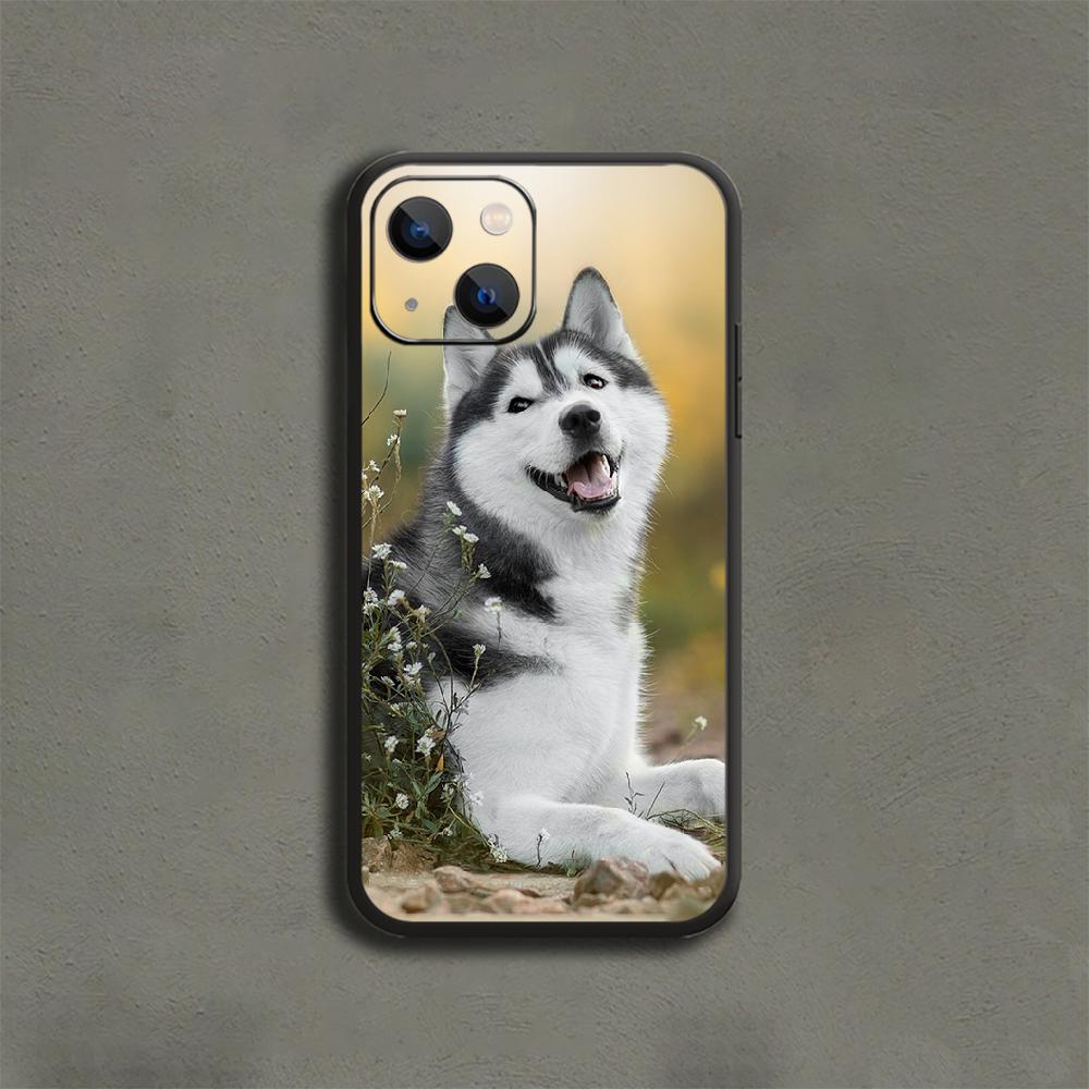 Siberian Husky Fool Cute Dog Phone Case For iPhone Samsung Galaxy Redmi Xiaomi Oppo OnePlus Note S A 7 8 9 10 11 12 13 14 20 21 22 23 53 54 Pro Ultra