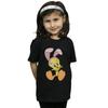 Looney Tunes Dziewczęcy bawełniany T-shirt Tweety Pie z uszami królika