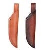 21.5cm Fixed Blade Knife Scabbard Embossed Cowhide Top Grain Leather Camping Knife Case Hunting Holsters with Belt Buckle
