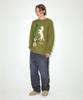MAHAGRID Mgd Cowboy Knit Sweater Olive(Mg2Efmk604A)