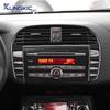 Central Control Button Real Soft Carbon Fiber Sticker LHD RHD For Fiat Bravo 2006-2011 2012 2013 2014 2015 2015 2016 2017 2018