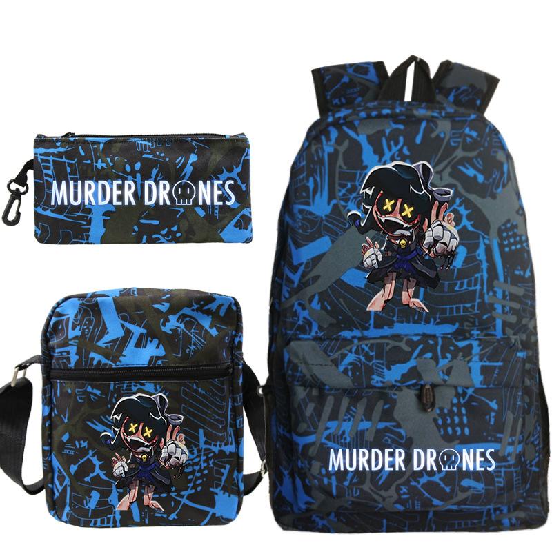 Neuer Murder Peripherie-Trend Schulterrucksack-Set Lässige Stiftetasche Grund- und Sekundarschultasche