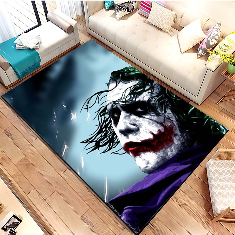 Horror Joker Printed Floor Mat Carpet 15 Sizes Living Room Bedroom Bedside Window Sill Bathroom Floor Mat Home Decoration Home