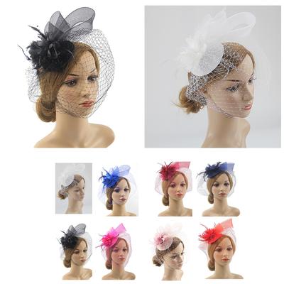 Saucer Sinamay Headband Fascinator Wedding Ascot Hat Hatinator Birdcage Veil