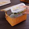 Strohgewebte wasserdichte, isolierte Thermo-Bento-Lunch-Einkaufstasche, Reise-Picknickbox