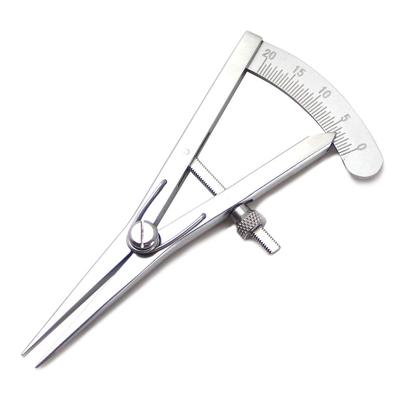 Divizor Artizanat din Piele Compas Oțel Inoxidabil Unealtă pentru Piele Marcare Măsurare [Puișor de Insulă] (Tip șurub)