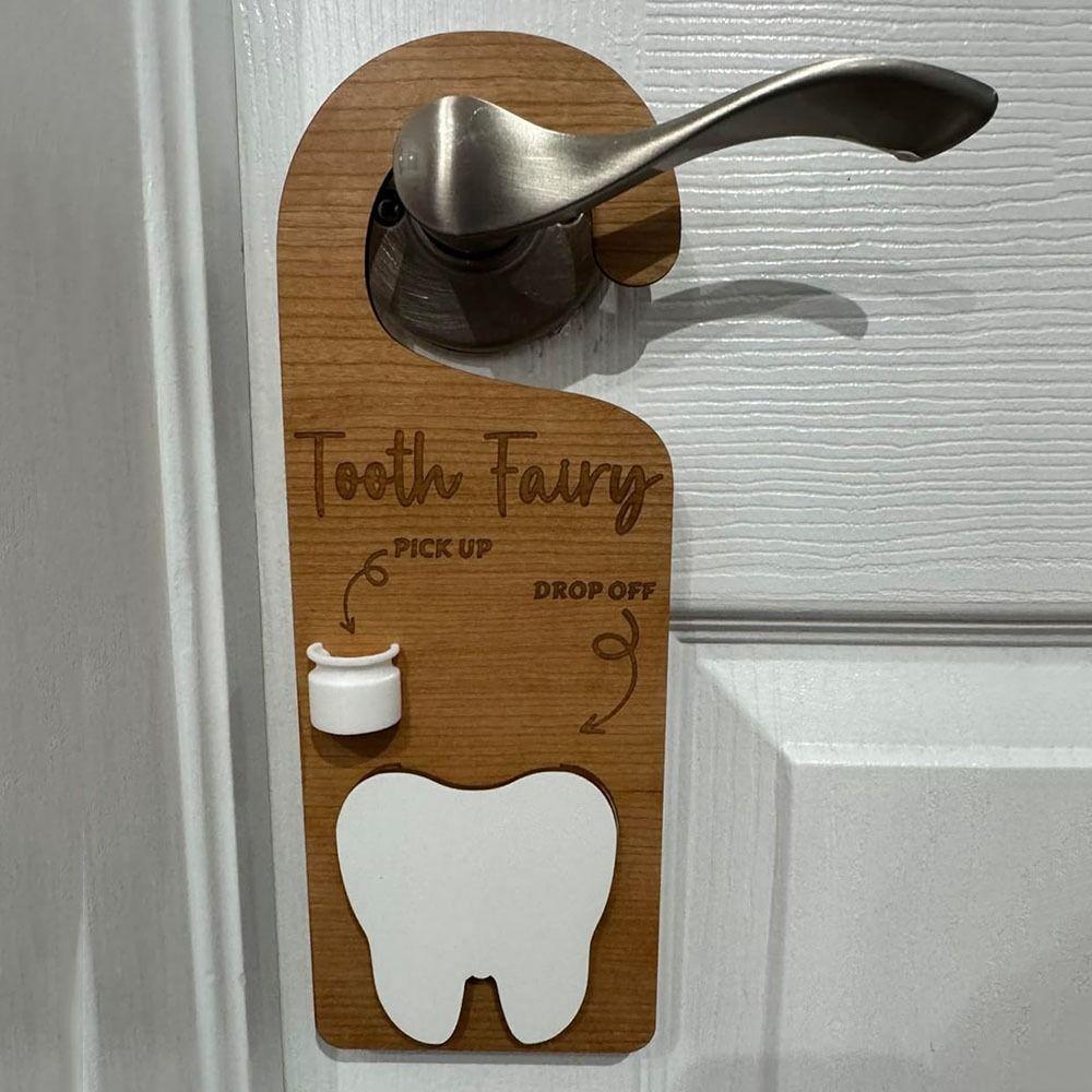 Wooden Nursery Tooth Pick Up Box Encourages Tooth Care Tooth Keepsake Container  Kids Room