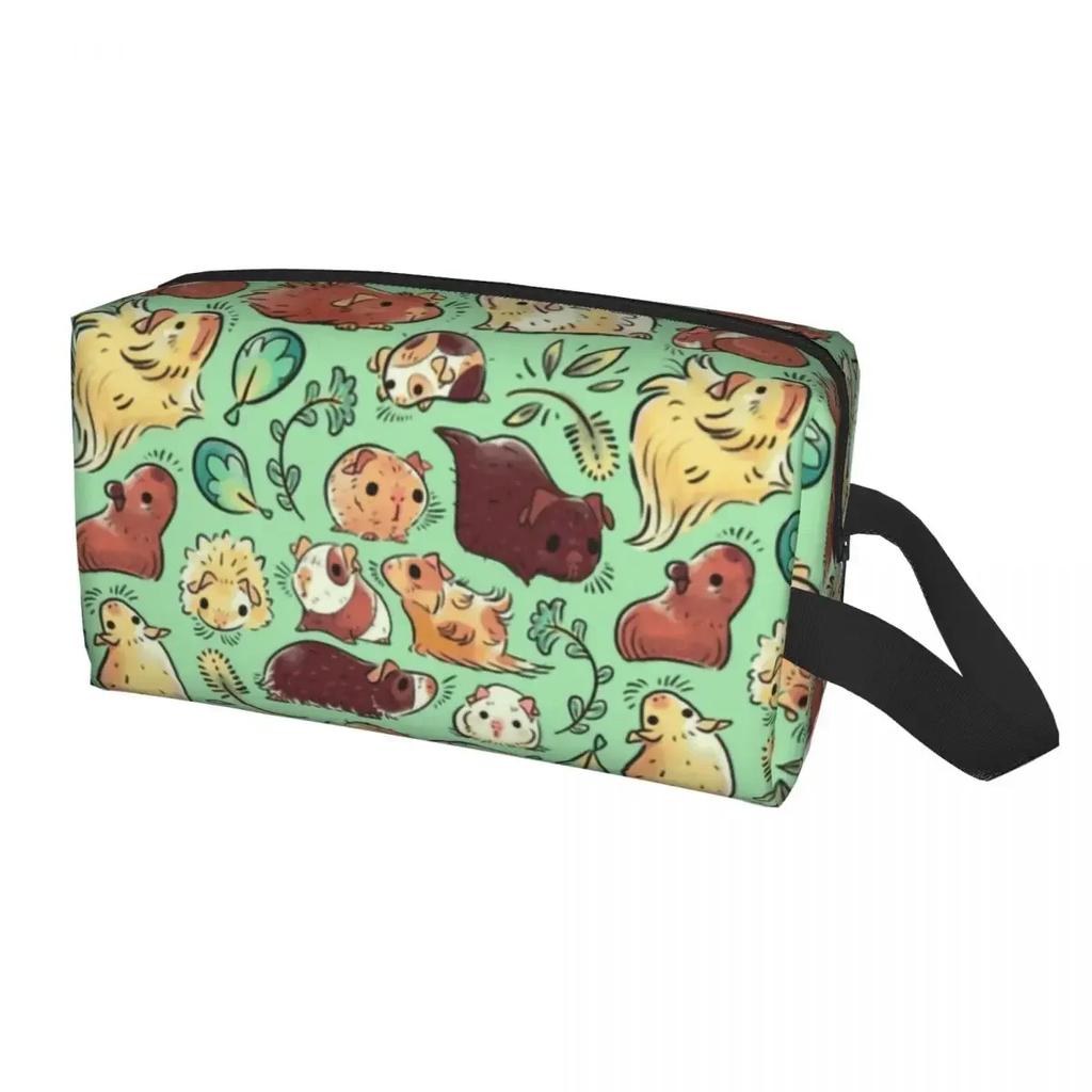Fashion Guinea Pig Parade Makeup Bag for Women Travel Cosmetic Organizer Fashion Animal Storage Toiletry Bags