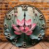 25x25cm Wood Wall Clock That Is a Stylized Portrait of a Pet