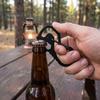 Utility Hanging Clip 2Pcs Multi-Function Carabiner with Bottle Opener, Screwdriver, Heavy Duty Stainless Men Keychain Steel Carabiner, EDC Tool