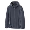 [Kayiyasu] Men's Rash Guard Hoodie, UV Protection UPF50+, Cooling Touch, Quick Drying, Stretchy, Summer Clothing, Lightweight, Sun Protection Wear,