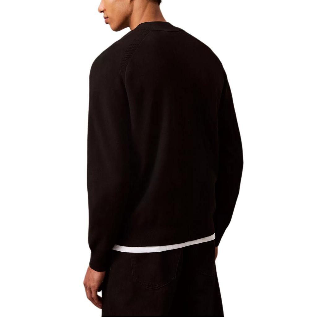 Calvin Klein Solid Color Moisture Wicking Pilot Drop Shoulder Long Sleeve Jacket Men jackets Black 40EM324-001