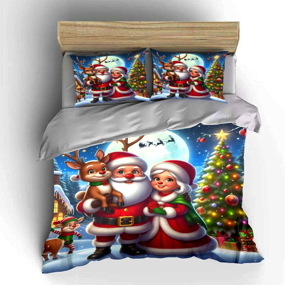 Magical Christmas Wonderland Charm Bedding sets Duvet covers Pillowcases(1* Duvet Cover 2* Pillowcases without duvet insert)