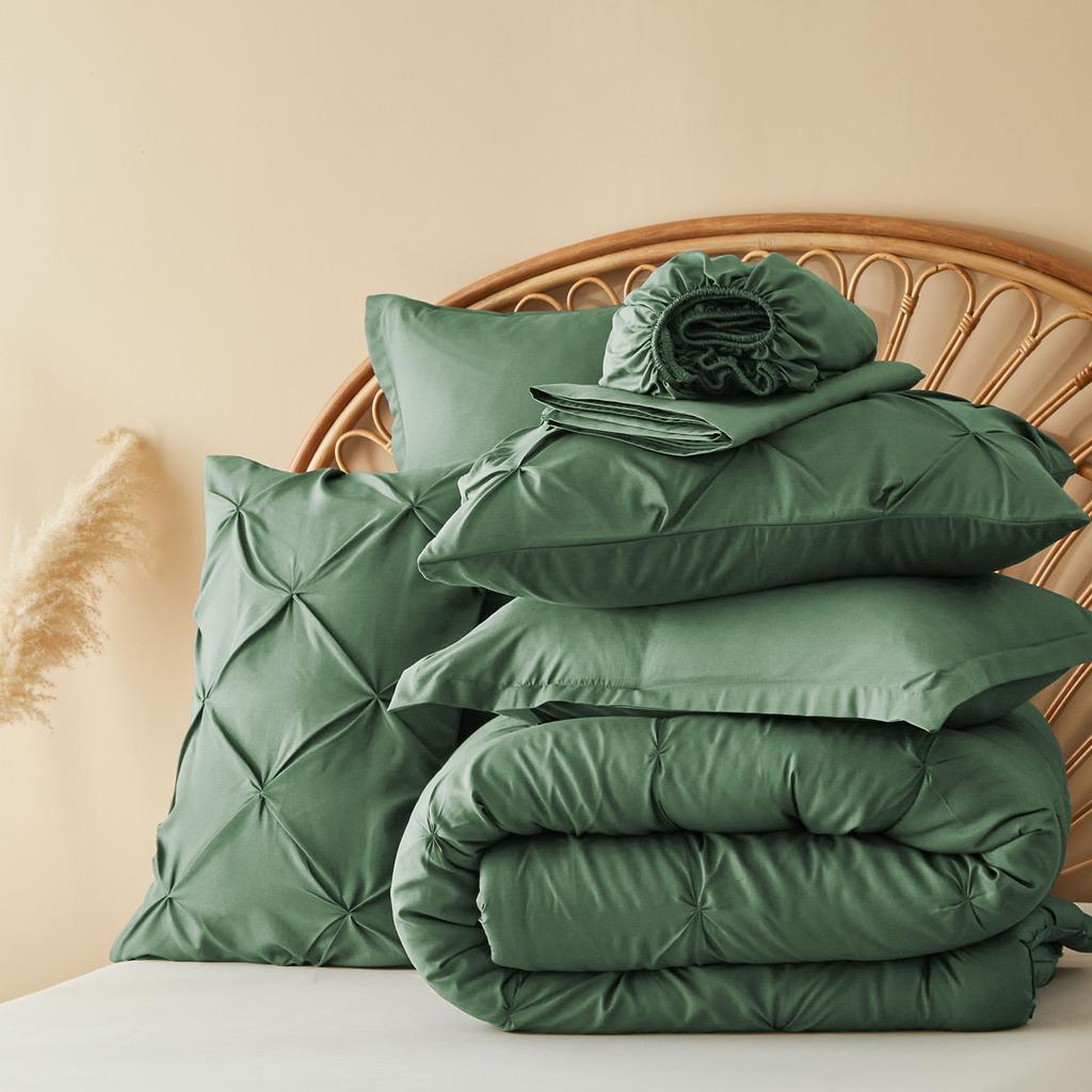 5-Pc/7-Pcs Comforter Set -  Queen Bed In A Bag With Comforters, Sheets, Pillowcases Queen King Full Twin