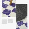 Round Checkerboard Carpet Dresser Thickened Carpet Home Living Room Bedroom Bedside Large Area Carpets Fluffy Soft Non-slip Rug