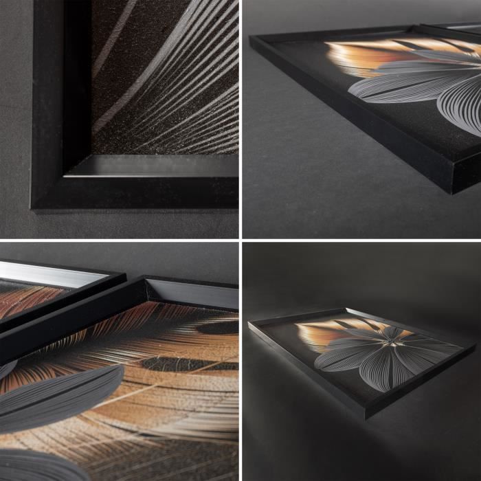 Tableaux décoratifs - dekoarte - triptyque 3 pièces - imprimés en mdf - nature - 150x70cm