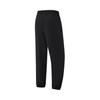 Li Ning Fitness Series Solid Color Brand Logo Ice Silk Quick Dry Cool Mid Waist Tapered Knitted Sports Pants Women Bottoms Black AYKU664-1