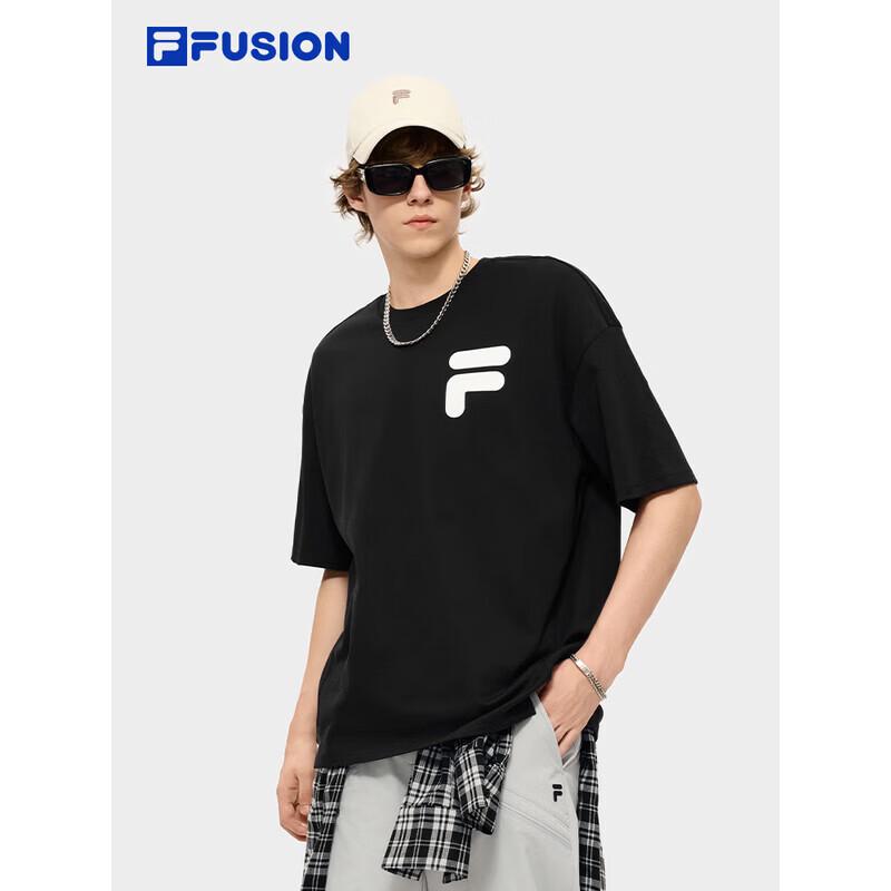 

FILA FUSION Unisex Knitted Short-Sleeve Cool-Feel T-Shirt S