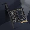 PCI-E 4X to  3.0 pansion Card 5 Full Speed Ports 6Gbps Transfer pansion Hard Drive for Win7 / 8/10 / Linux