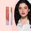 Zephoco Moisturizing Plumping Lip Gloss: Orange Red, Non-Sticky, Glassy Finish, Daily Nude Makeup.