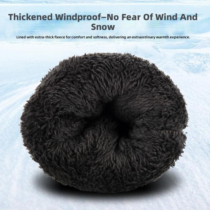 Cold Weather Neck and Ski Gloves Warmer Gaiter Winter Fleece Face Cover Cycling Running Hiking Skiing Thermal Mask Scarf Set