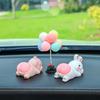 Cartoon Pig Butt Car Ornament: Cute, Creative High-End Interior Decoration