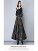 Four Seasons 2025 Women's High Waist A-Line Midi Skirt - Slimming Flare Design