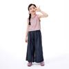 Girls' Striped Sleeveless Vest Top