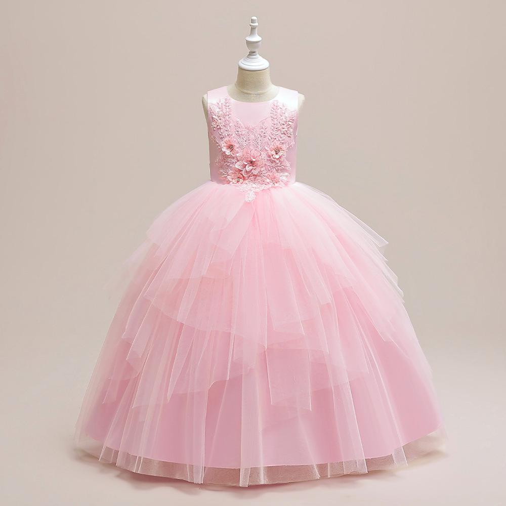 

2024 Children s Long Mesh Skirt Dress for Photography and Formal Wear 170cm