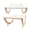 Wooden Cat Hammock Foldable Antislip Easy To Assemble Elevated Pet Hammock Bed Furniture for Indoor