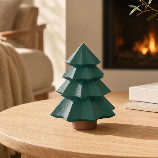 Yousheng Christmas Tree Ornament, One-Piece Molding Piggy Bank with Hidden Money Storage Function, Decorative Holiday Desktop Decoration