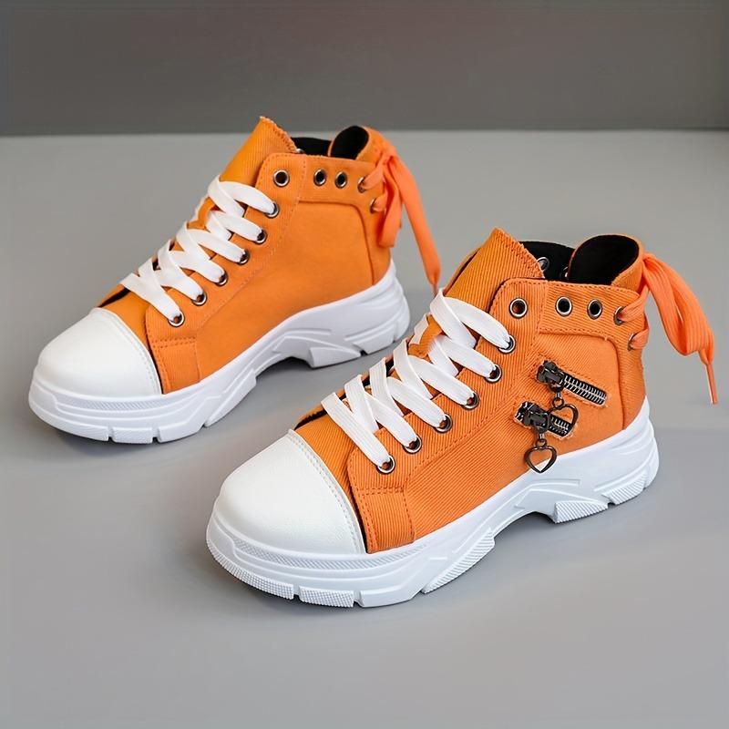 New Canvas High-top Women's Shoes 2025 Spring and Summer Breathable Thick Bottom Heightening Casual Shoes Martin Boots Sneakers