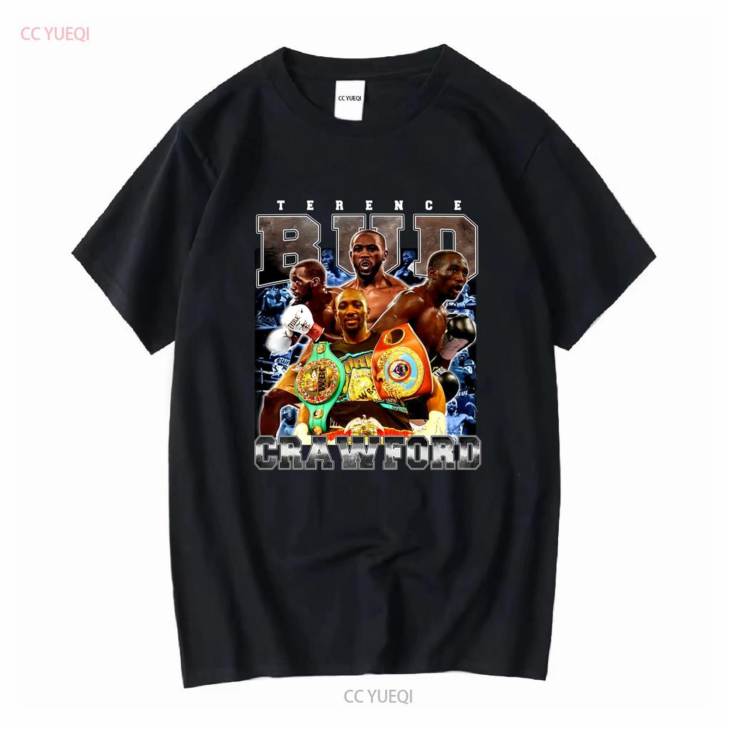Terence Crawford T Shirt SweaT American Professional Vintage Washed Homme Fashion Soft Comfortable Streetwear Casual
