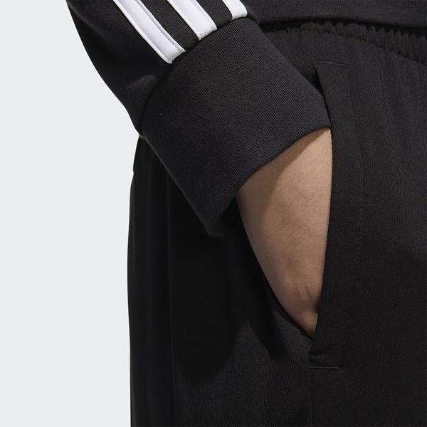 Adidas Essentials Plain Logo Print Solid Color Elastic Sports Casual Pants Women Bottoms Black GD2897