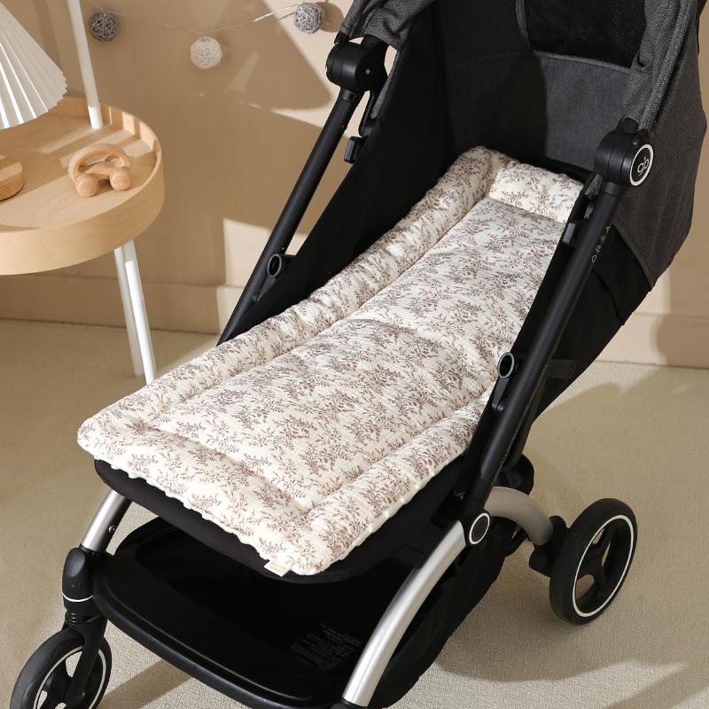 Stroller Mat Thickened Beanie Velvet High Landscape Baby Walking Blanket Soft Children'S Dining Chair Cushion Soft Cushion