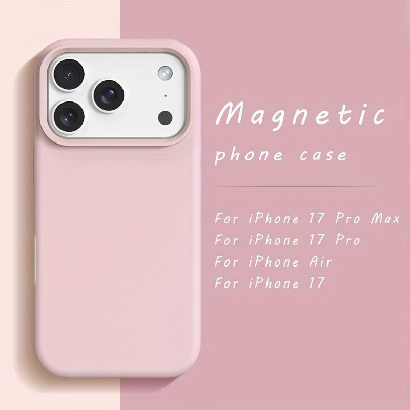 Original For Magsafe Case For iPhone 17 Air 17 16 12 13 14 15 Pro Max Plus 17Pro Liquid Silicone Magnetic Wireless Charge Cover