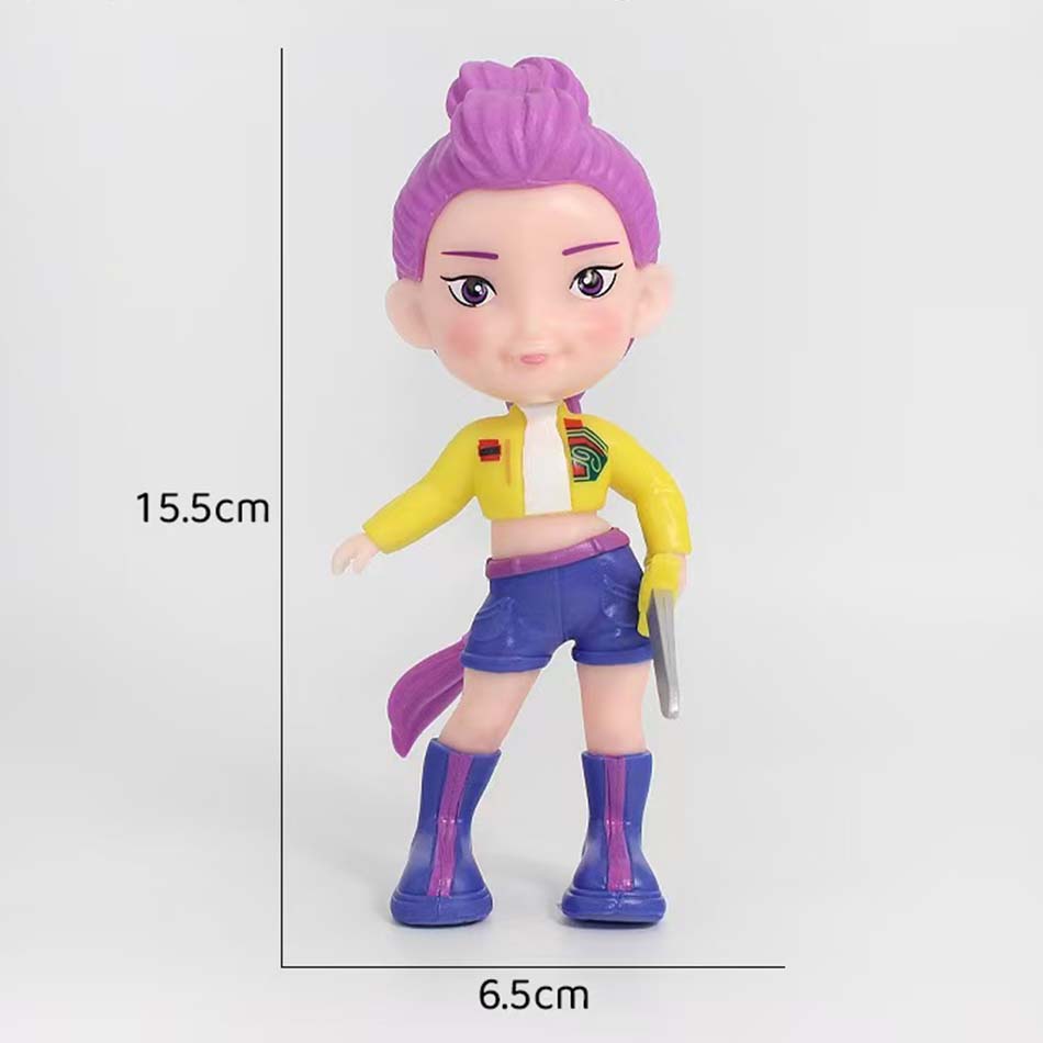

НОВАЯ Модель Игрушки Kpop Охотники на Демонов Фигурка Действия Игрушка Руми Мира Зои Красивая Принцесса Куклы Малышки Пластиковая DIY Игрушка для Девочек