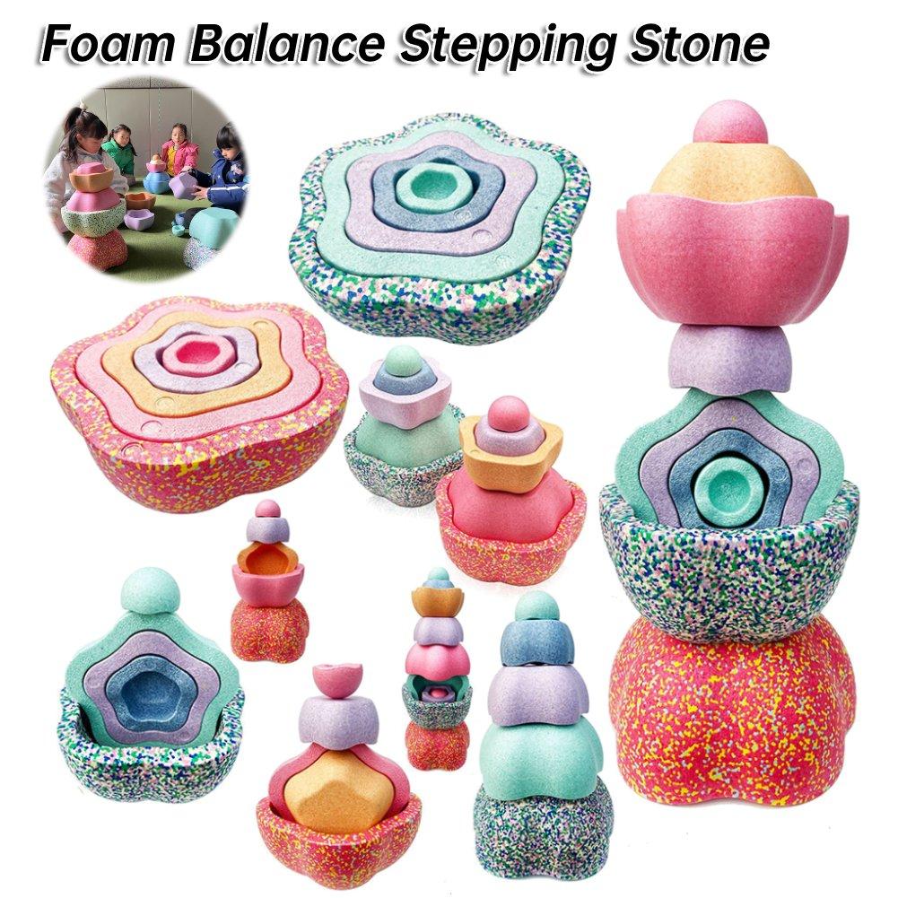 Balance Stepping Rainbow Stone Kids Sports Toys Touch Sensory Integration Training Tactile Sensing Equipment for Children Games