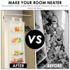 Wall Mounted Hanging Yarn Storage Bag Knitting Organizer with 4 Compartment Large Capacity Hanging Yarn Holder for Household