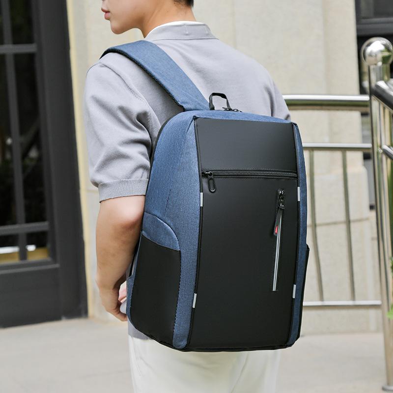 Neuer Unisex-Rucksack, einfarbig, wasserdicht und atmungsaktiv, Business-Mode, lässig, All-Match, Tagessparrucksack